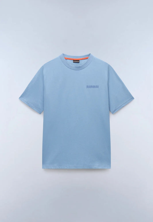 Napapijri S-BACK GRAPHIC SS Faded Denim