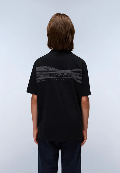 Napapijri Junior Ahr Jersey Short Sleeve T-Shirt Black Beauty