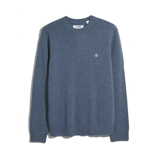 Original Penguin Lambswool Crew Neck Sweatshirt Sargasso Sea