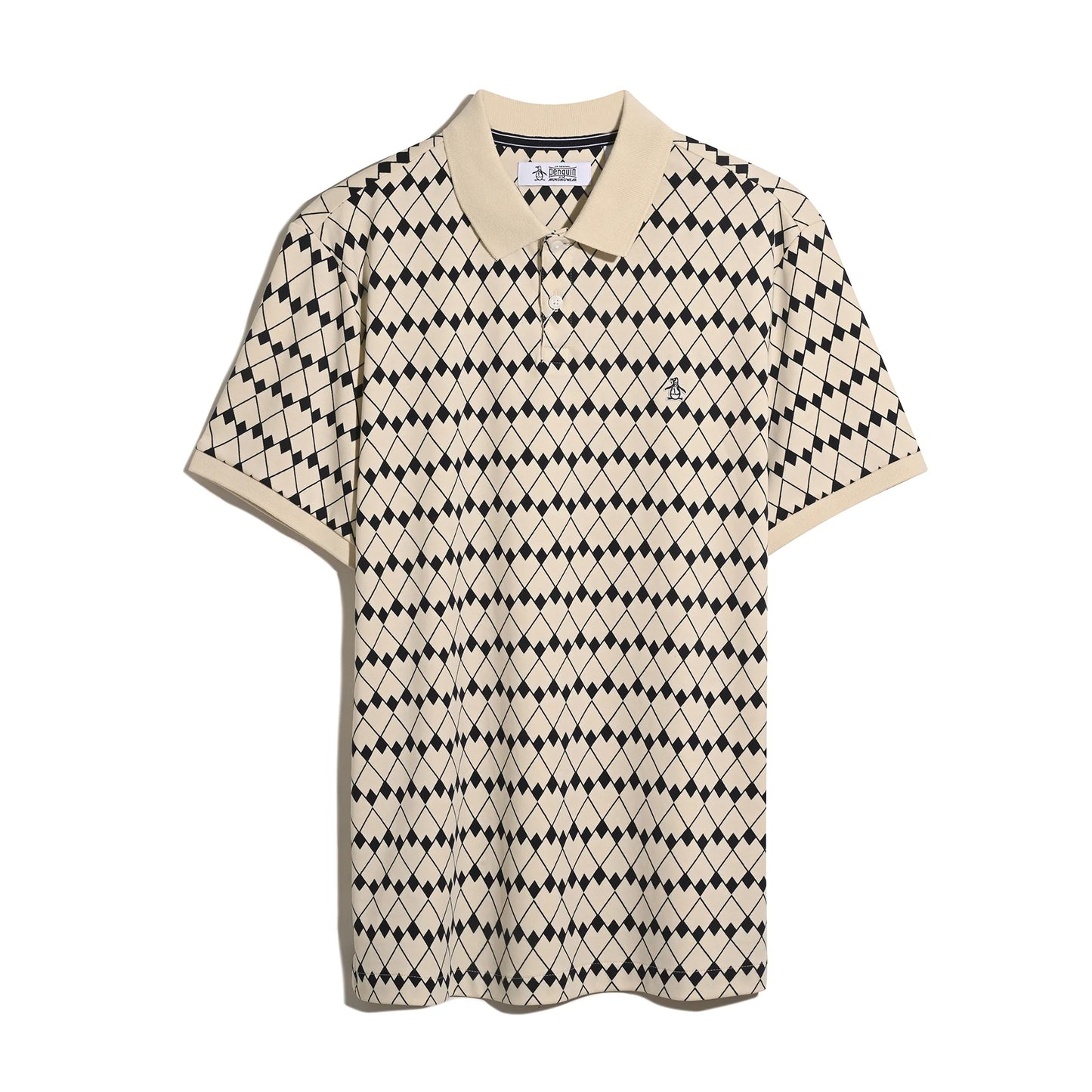 Original Penguin Flags Print Polo Shirt Birch