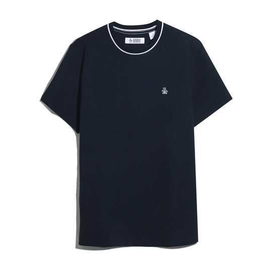Original Penguin Textured Ringer T-Shirt Dark Sapphire