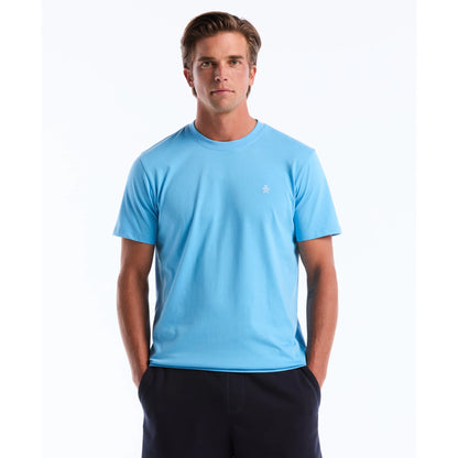 Original Penguin Pin Point Embroidered Logo T-Shirt Bonnie Blue