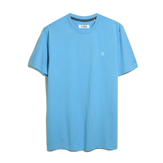 Original Penguin Pin Point Embroidered Logo T-Shirt Bonnie Blue