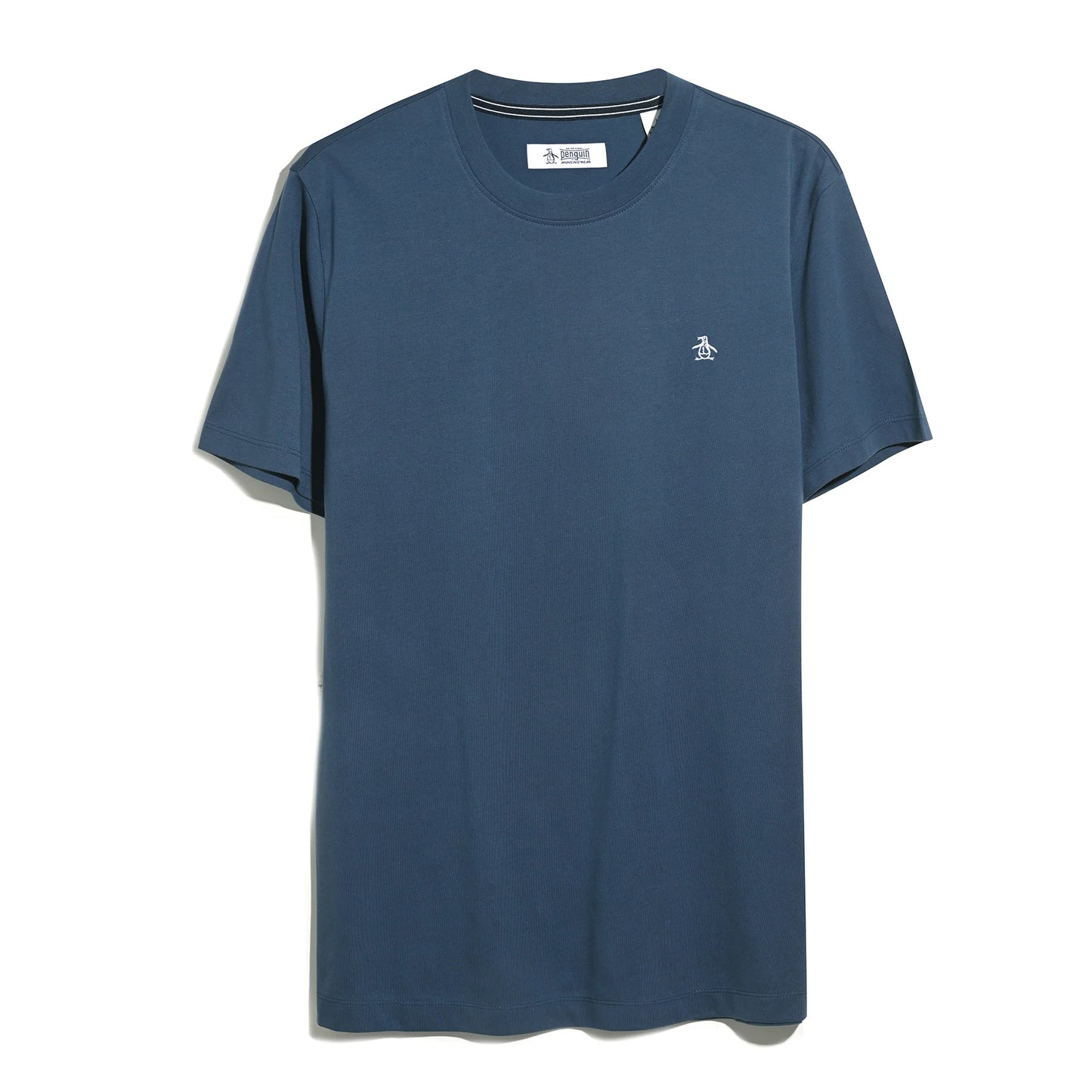 Original Penguin Pin Point Embroidered Logo T-Shirt Sargasso Sea