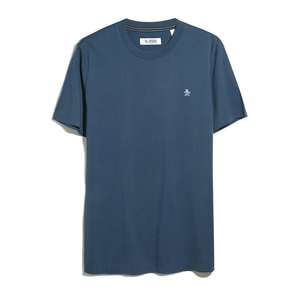 Original Penguin Pin Point Embroidered Logo T-Shirt Sargasso Sea