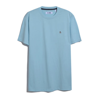 Original Penguin Sticker Pete Logo T-Shirt Cool Blue