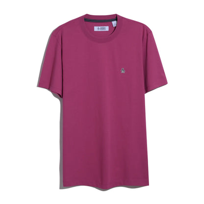 Original Penguin Sticker Pete Logo T-Shirt Magenta Haze
