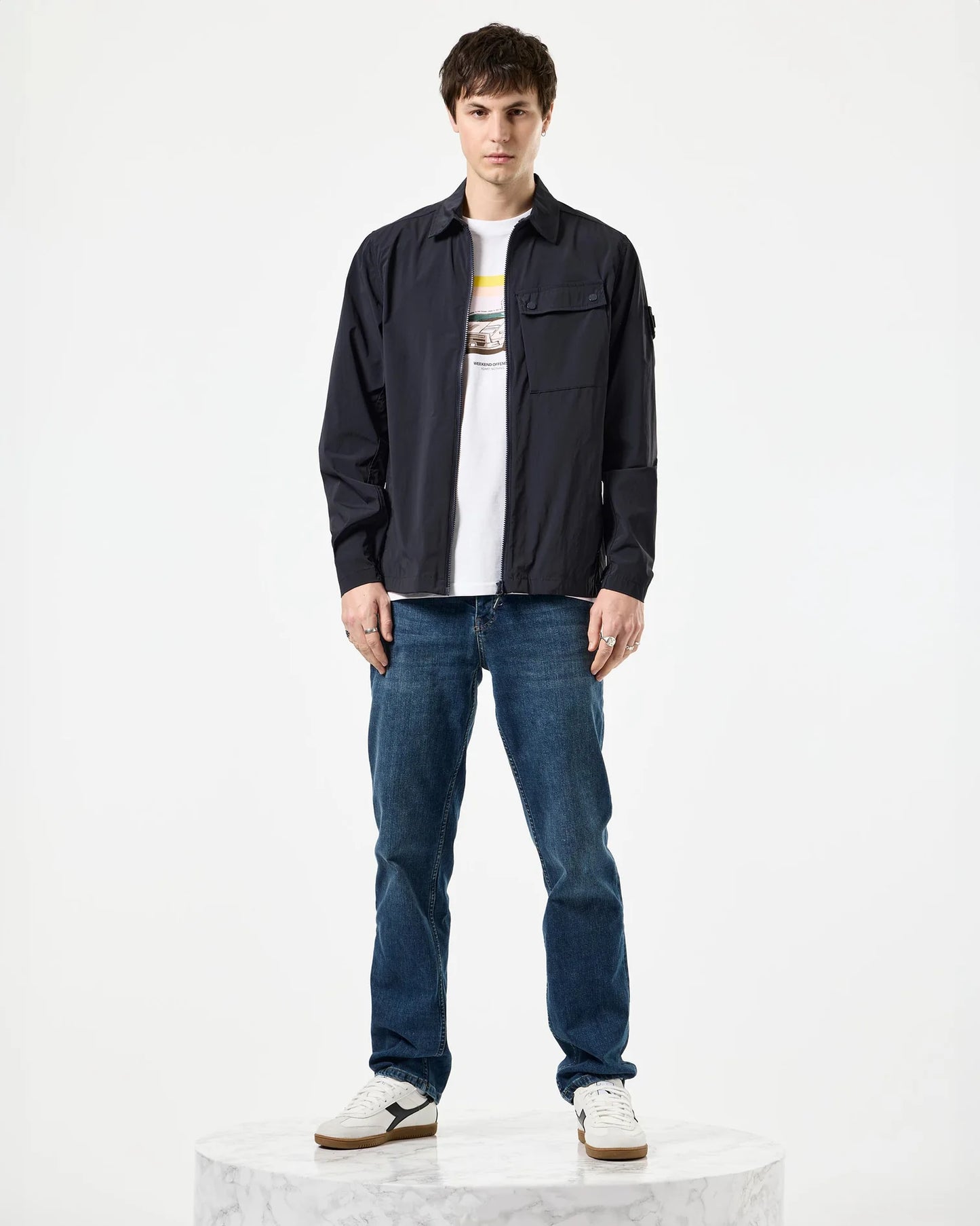 Weekend Offender Southbank Technical Overshirt Navy