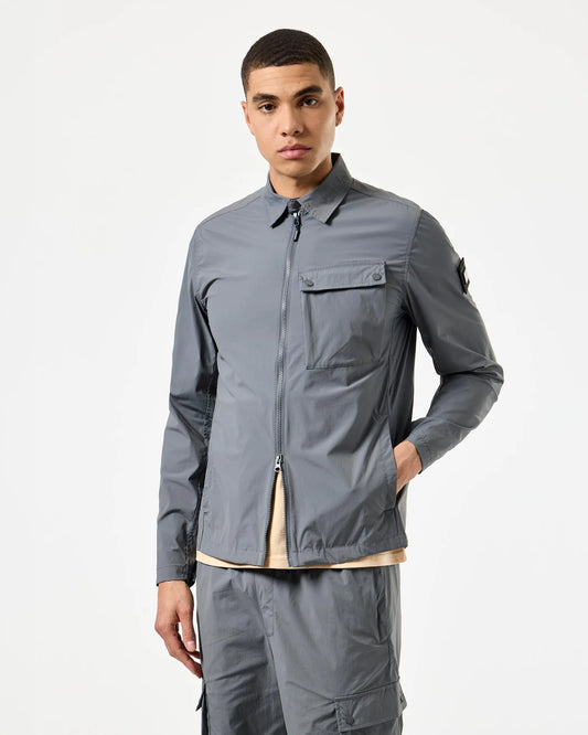 Weekend Offender Southbank Technical Overshirt Zinc