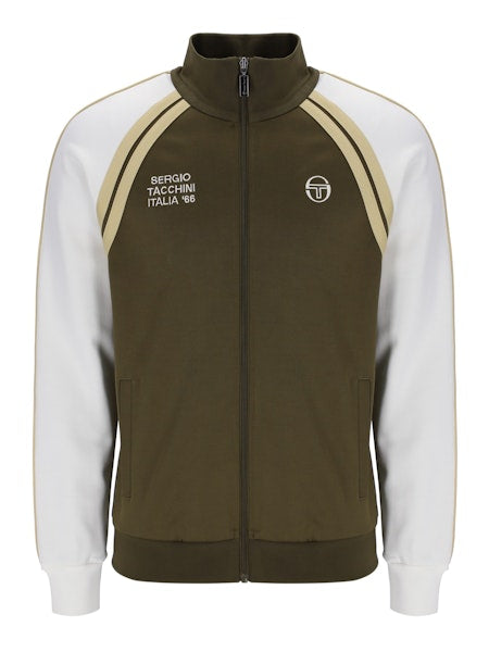 Sergio Tacchini Ghibli Davis Track Top Dark Olive/Gardenia/Mojave Desert