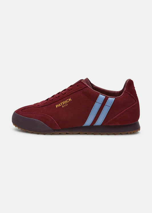 Patrick Rio Trainer Burgundy/Sky Blue
