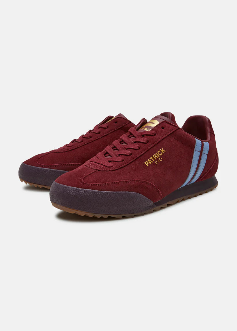 Patrick Rio Trainer Burgundy/Sky Blue