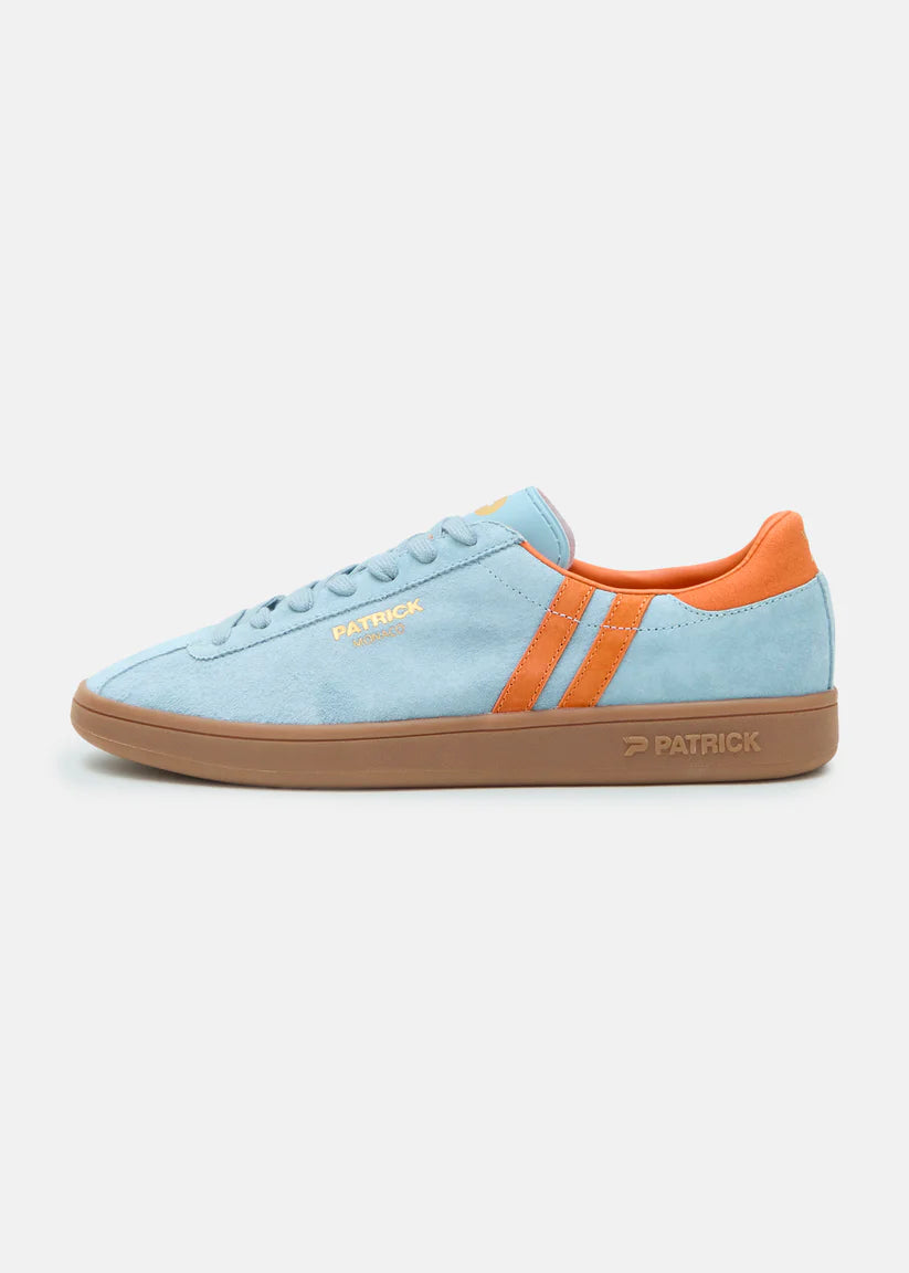 Patrick Monaco Cupsole Trainer Light Blue/Orange