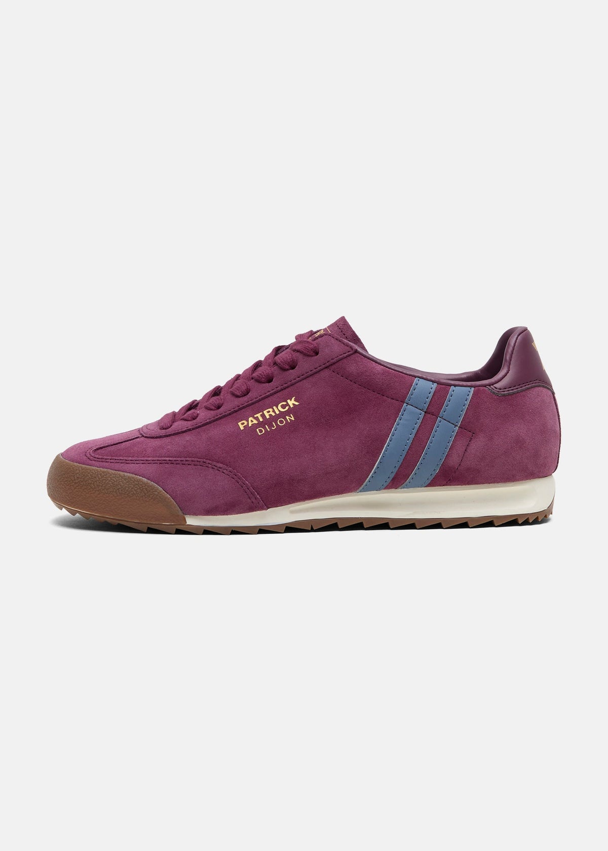 Patrick Dijon Runner Trainer Burgundy/Blue