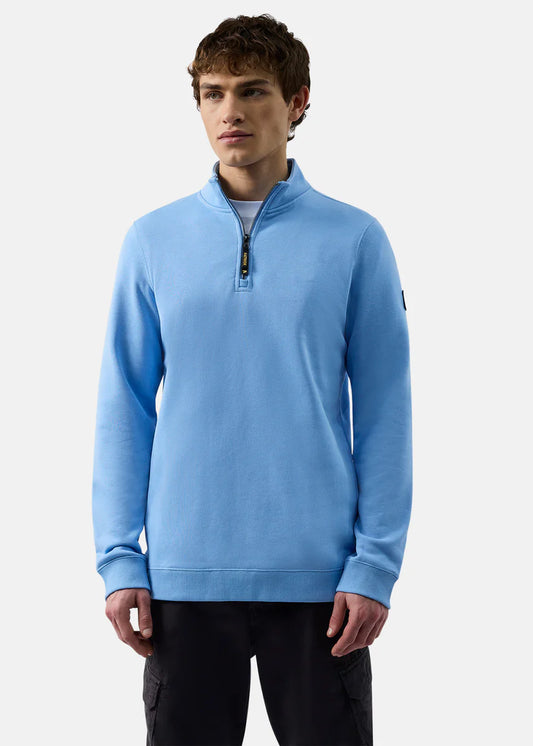 Patrick Harlem 1/4 Zip Top Sky Blue
