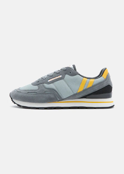Patrick Bronby Runner Trainer Grey/Yellow/Black