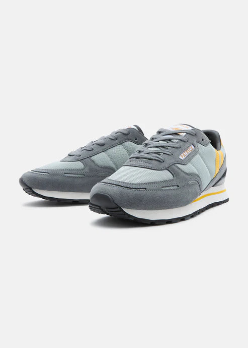 Patrick Bronby Runner Trainer Grey/Yellow/Black