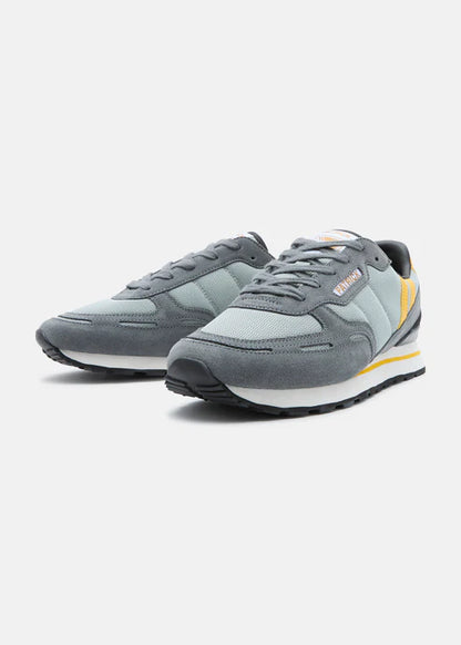 Patrick Bronby Runner Trainer Grey/Yellow/Black
