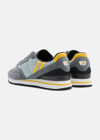 Patrick Bronby Runner Trainer Grey/Yellow/Black