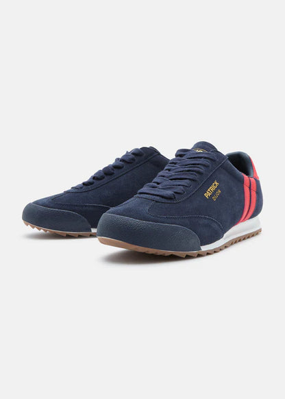 Patrick Dijon Runner Trainer Navy/Red