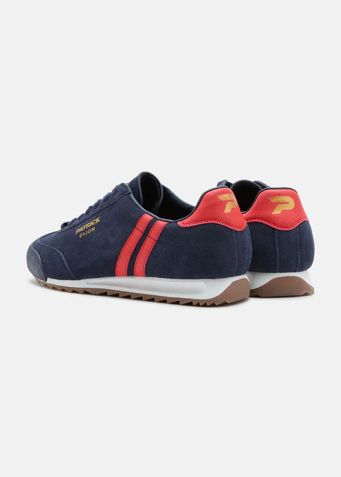 Patrick Dijon Runner Trainer Navy/Red
