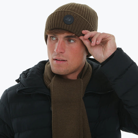 Peaceful Hooligan Ribbed Beanie Khaki