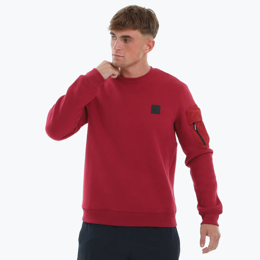 Peaceful Hooligan Crabtree Sweatshirt Dark Red