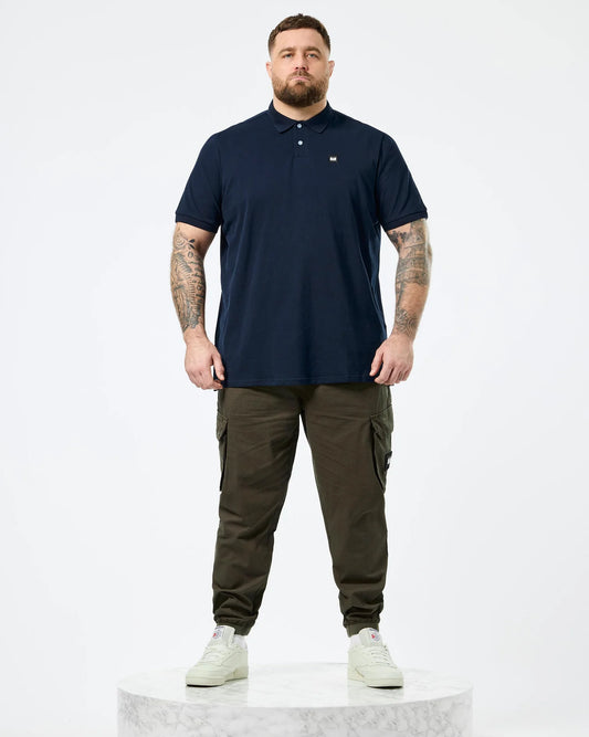 Weekend Offender Plus Size Caneiros Polo Shirt Navy