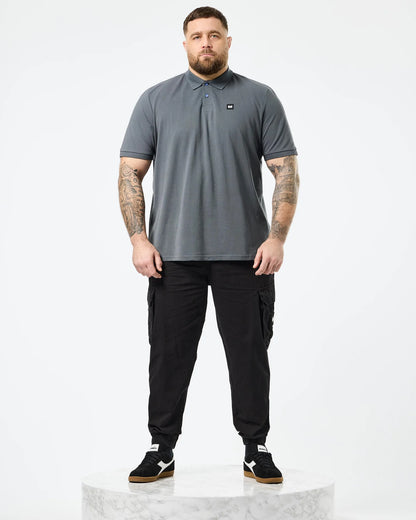 Weekend Offender Plus Size Caneiros Polo Shirt Zinc