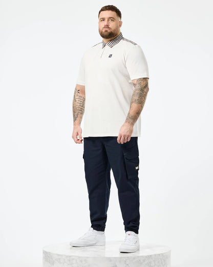 Weekend Offender Plus Size Costa Polo Shirt Ghost/Mid House Check