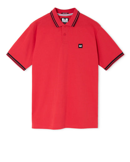 Weekend Offender Plus Size Levanto Tipped Polo Shirt Watermelon/Navy
