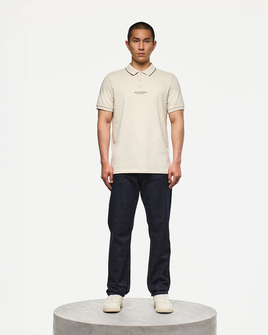 Weekend Offender Hurley Polo Shirt Calcium/Black Forest