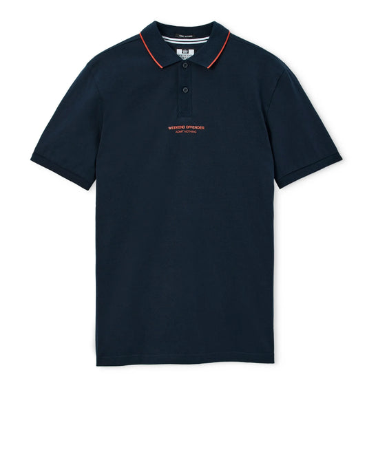 Weekend Offender Hurley Polo Shirt Navy/Sunset