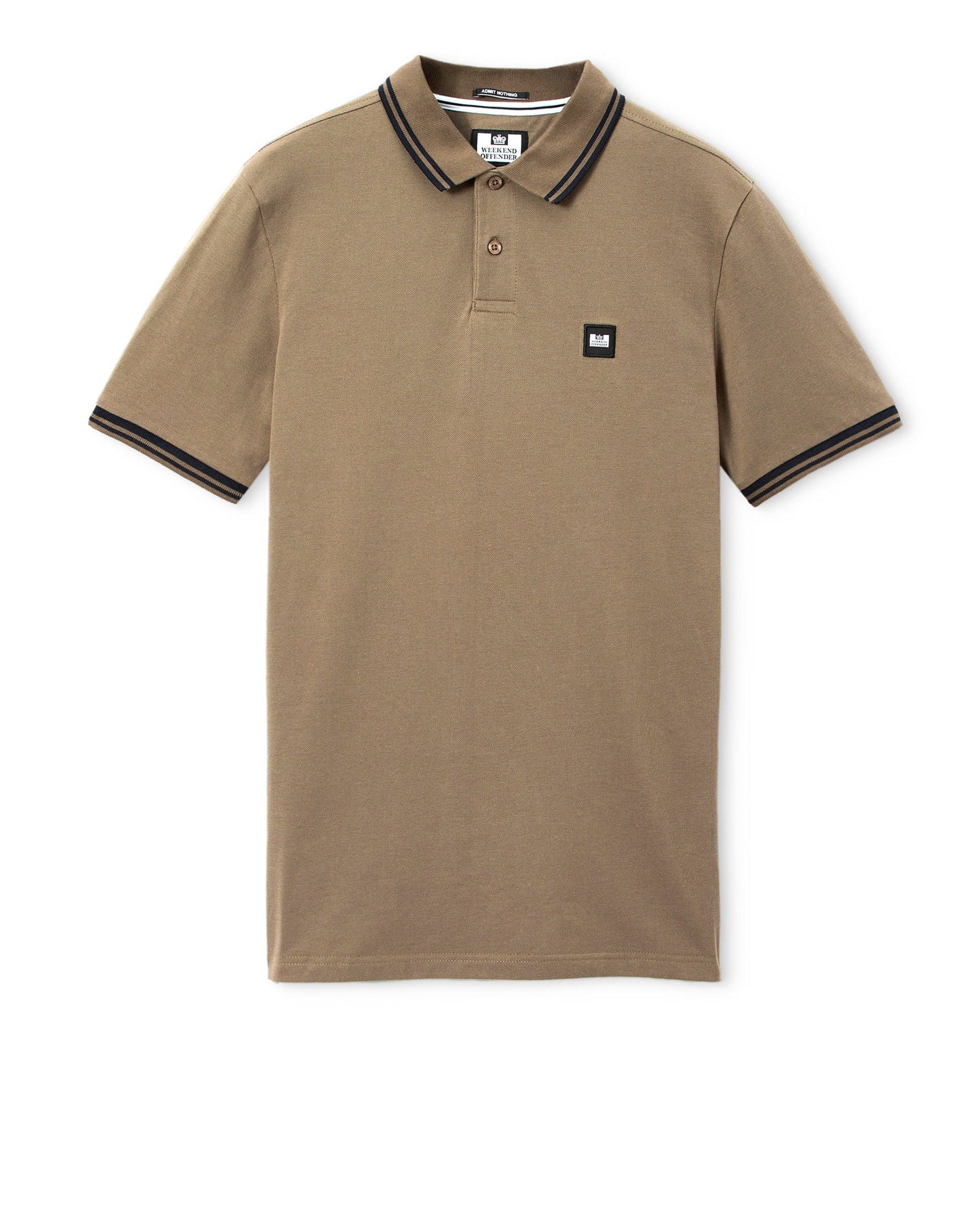 Weekend Offender Levanto Polo Shirt Tobacco Brown/Black