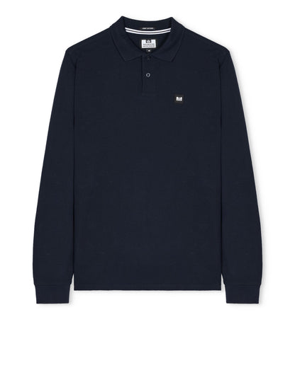Weekend Offender Dice Long Sleeve Polo Shirt Navy