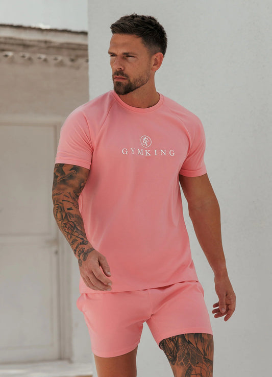 Gym King Pro Logo T-Shirt Vivid Pink