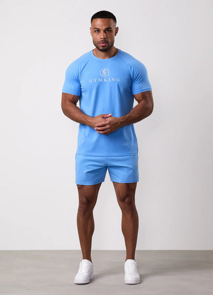 Gym King Pro Jersey Short Azure Blue
