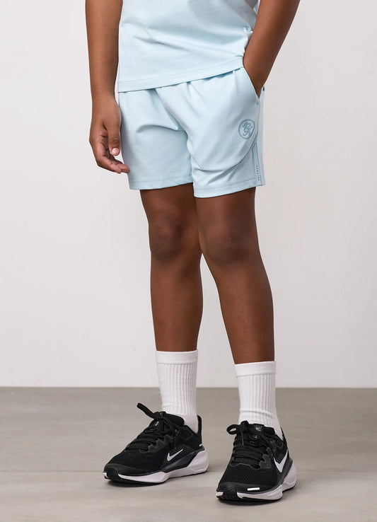 Gym King Junior Pro Jersey Short Blue Chalk