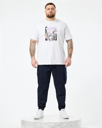 Weekend Offender Plus Size Turf Wars Graphic T-Shirt White