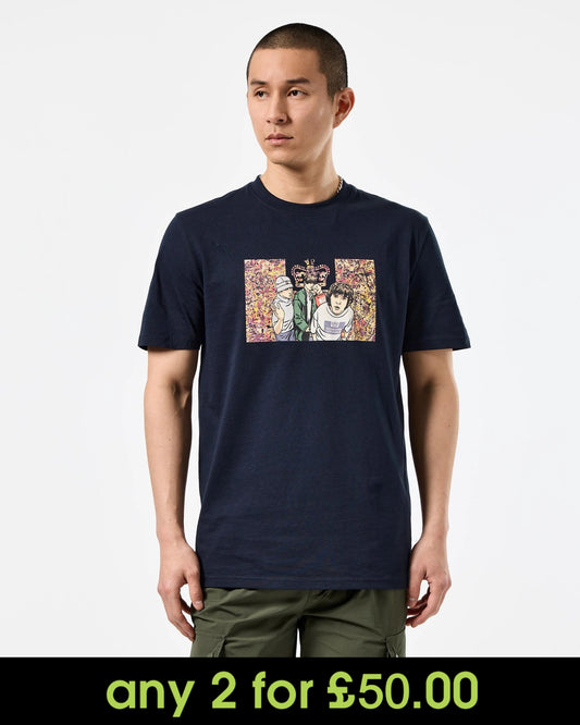 Weekend Offender Number 5 Graphic T-Shirt Navy