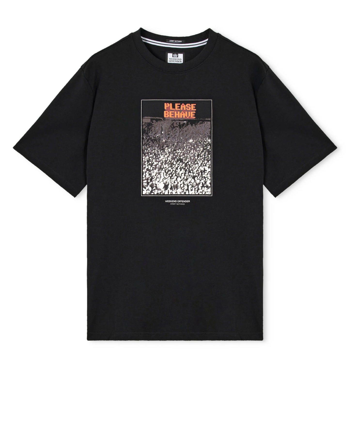 Weekend Offender Behave Graphic T-Shirt Black