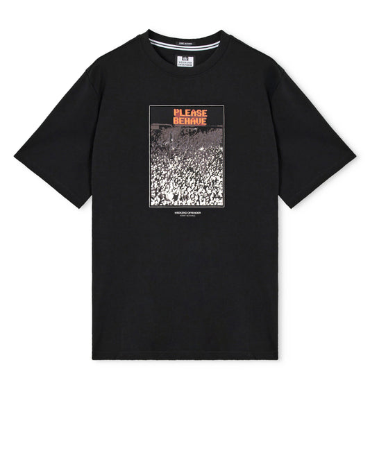 Weekend Offender Behave Graphic T-Shirt Black