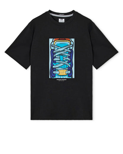 Weekend Offender Laces Graphic T-Shirt Black