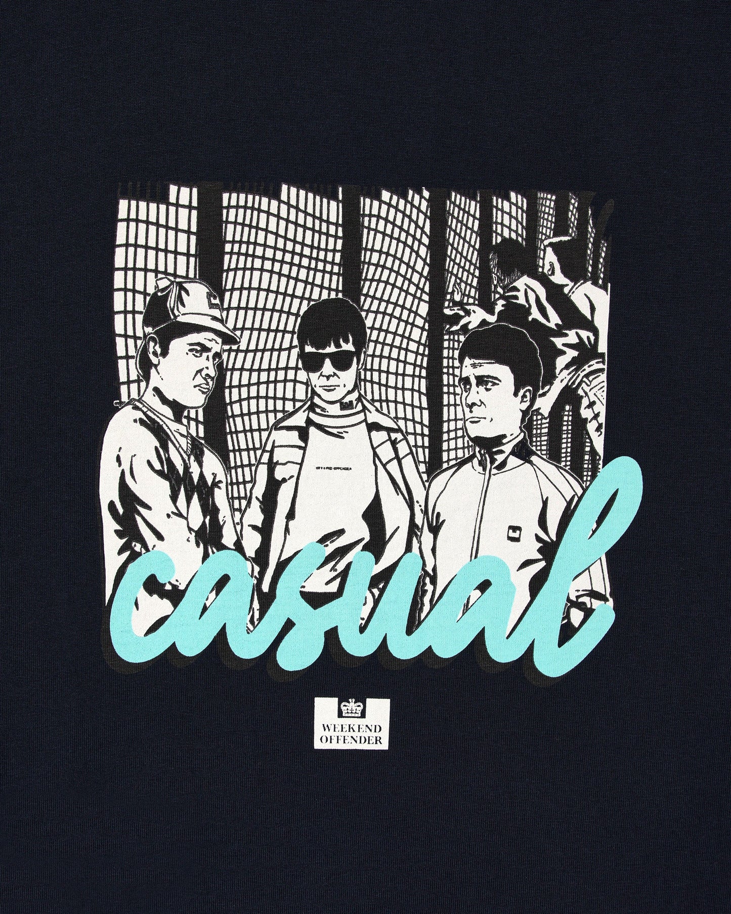 Weekend Offender Plus Size Terrace Graphic T-Shirt Navy