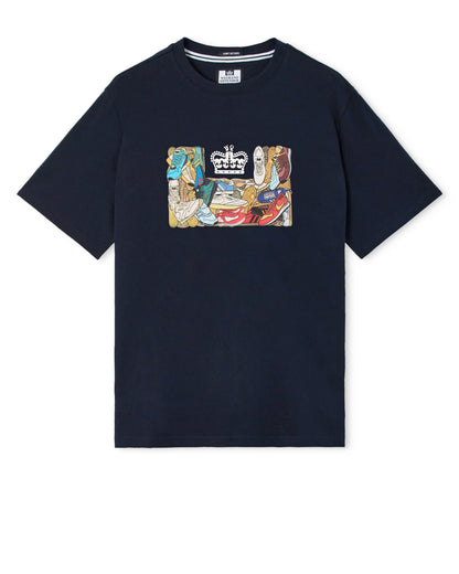 Weekend Offender D'arblay Graphic T-Shirt Navy