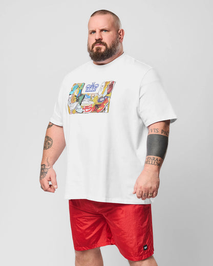 Weekend Offender Plus Size D'arblay Graphic T-Shirt White
