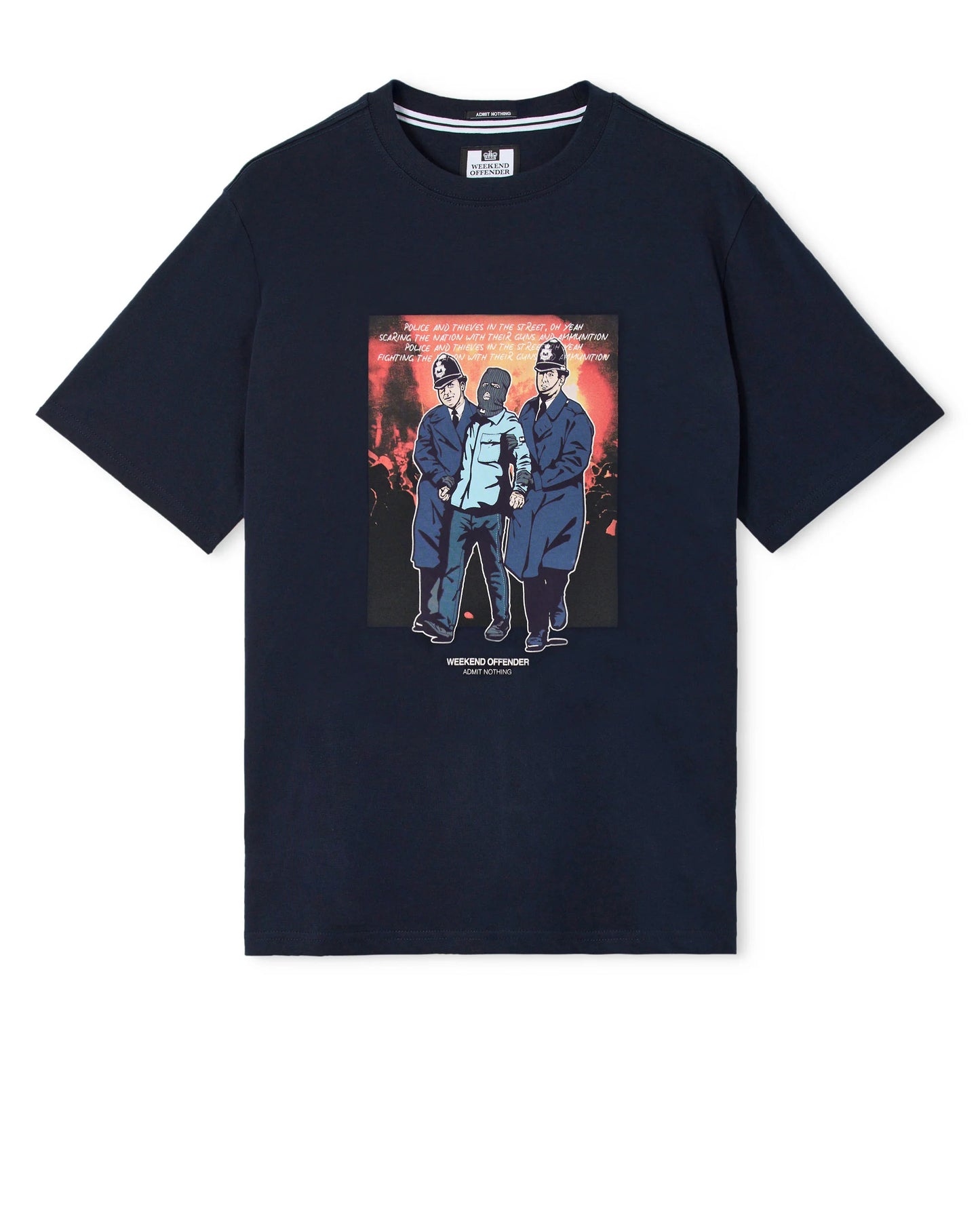 Weekend Offender Murvin Graphic T-Shirt Navy