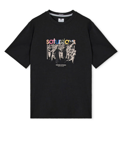 Weekend Offender Saturday Kids Graphic T-Shirt Black