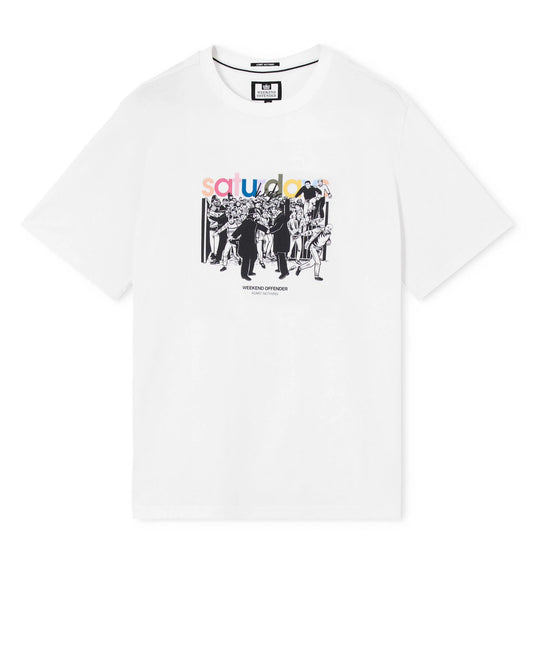 Weekend Offender Saturday Kids Graphic T-Shirt White