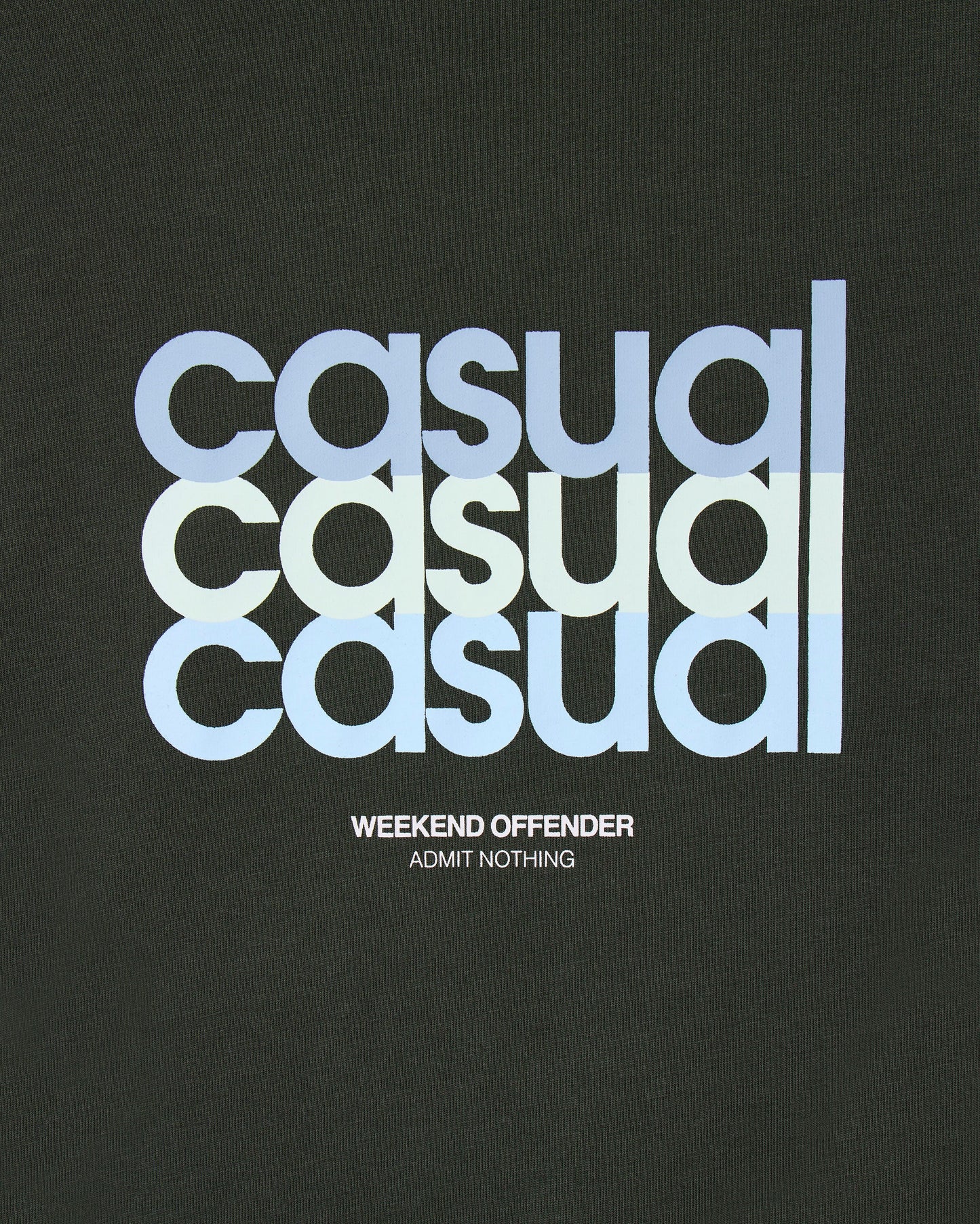 Weekend Offender W.O.L Graphic T-Shirt Black Forest Green